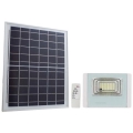 LED Zunanji solarni reflektor LED/12W/3,2V IP65 4000K + Daljinski upravljalnik