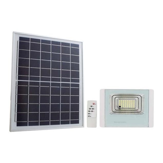 LED Zunanji solarni reflektor LED/12W/3,2V IP65 4000K + Daljinski upravljalnik