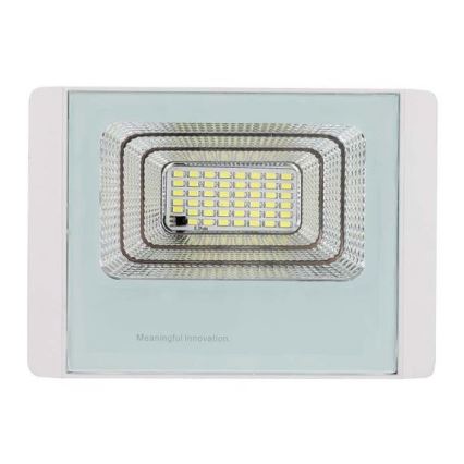 LED Zunanji solarni reflektor LED/12W/3,2V IP65 4000K + Daljinski upravljalnik