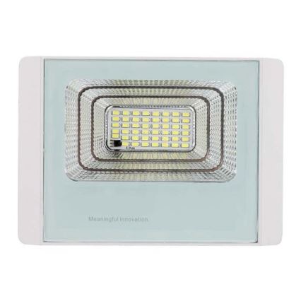 LED Zunanji solarni reflektor LED/12W/3,2V IP65 4000K + Daljinski upravljalnik