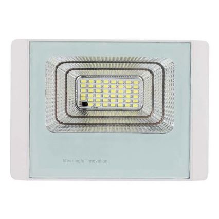 LED Zunanji solarni reflektor LED/12W/3,2V IP65 6400K + Daljinski upravljalnik