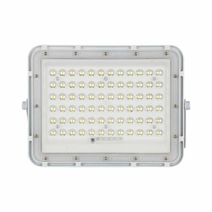 LED Zunanji zatemnitven solarni reflektor LED/15W/3,2V IP65 4000K bela + Daljinski upravljalnik