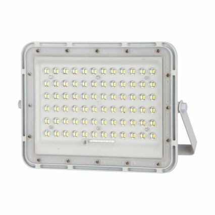 LED Zunanji zatemnitven solarni reflektor LED/15W/3,2V IP65 4000K bela + Daljinski upravljalnik