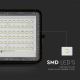 LED Zunanji zatemnitven solarni reflektor LED/15W/3,2V IP65 4000K črna + Daljinski upravljalnik