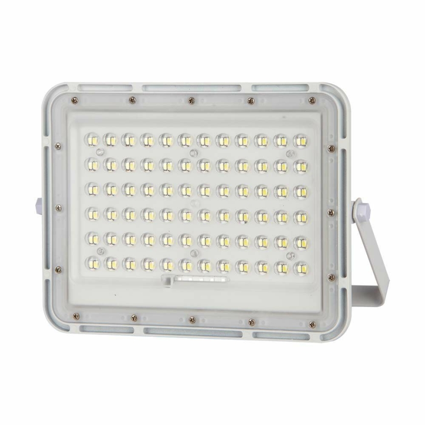 LED Zunanji zatemnitven solarni reflektor LED/15W/3,2V IP65 6400K bela + Daljinski upravljalnik