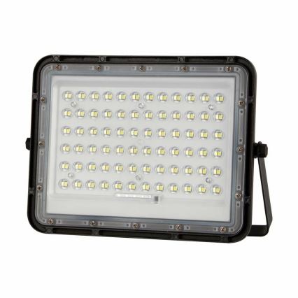 LED Zunanji solarni reflektor LED/15W/3,2V IP65 6400K črna + Daljinski upravljalnik