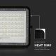LED Zunanji solarni reflektor LED/15W/3,2V IP65 6400K črna + Daljinski upravljalnik