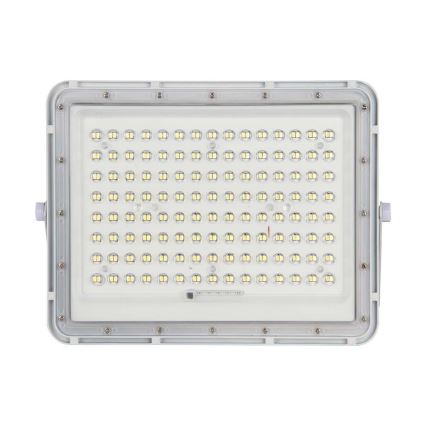 LED Zunanji solarni reflektor LED/20W/3,2V 4000K bela IP65 + Daljinski upravljalnik