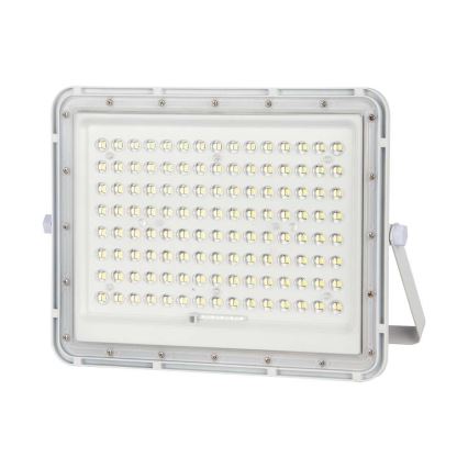 LED Zunanji solarni reflektor LED/20W/3,2V 4000K bela IP65 + Daljinski upravljalnik