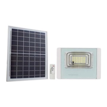 LED Zunanji solarni reflektor LED/20W/3,2V IP65 4000K + Daljinski upravljalnik