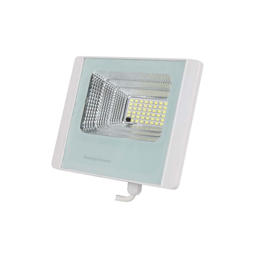 LED Zunanji solarni reflektor LED/20W/3,2V IP65 4000K + Daljinski upravljalnik