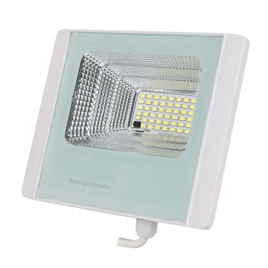 LED Zunanji solarni reflektor LED/20W/3,2V IP65 6400K + Daljinski upravljalnik