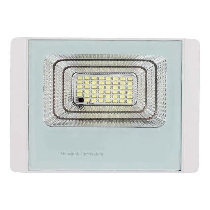 LED Zunanji solarni reflektor LED/20W/3,2V IP65 6400K + Daljinski upravljalnik