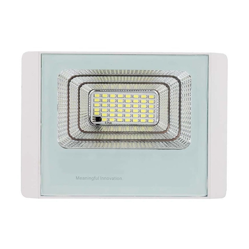 LED Zunanji solarni reflektor LED/20W/3,2V IP65 6400K + Daljinski upravljalnik