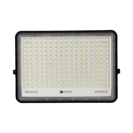 LED Zunanji solarni reflektor LED/30W/3,2V 4000K črna IP65 + Daljinski upravljalnik