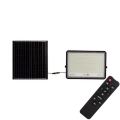 LED Zunanji solarni reflektor LED/30W/3,2V 4000K črna IP65 + Daljinski upravljalnik