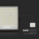 LED Zunanji solarni reflektor LED/30W/3,2V 6400K črna IP65 + Daljinski upravljalnik