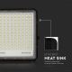 LED Zunanji solarni reflektor LED/30W/3,2V 6400K črna IP65 + Daljinski upravljalnik
