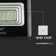 LED Zunanji solarni reflektor LED/40W/10V IP65 6000K + Daljinski upravljalnik