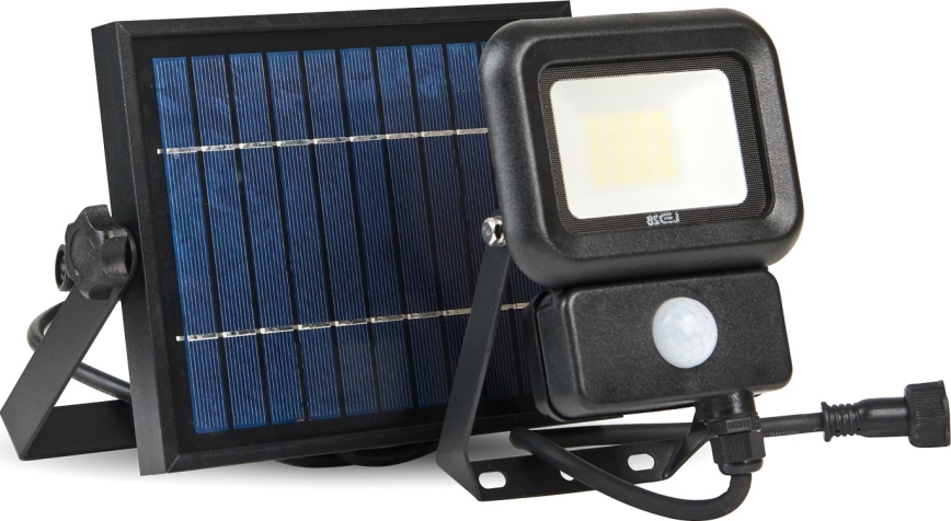 LED Zunanji solarni reflektor s senzorjem LED/10W/3,7V 6500K IP65 2200 mAh