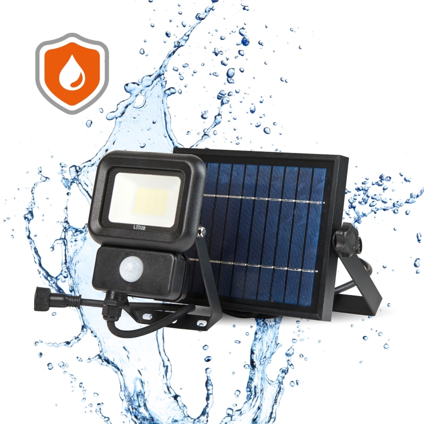 LED Zunanji solarni reflektor s senzorjem LED/10W/3,7V 6500K IP65 2200 mAh