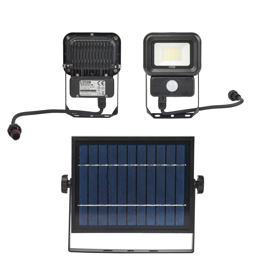 LED Zunanji solarni reflektor s senzorjem LED/10W/3,7V 6500K IP65 2200 mAh