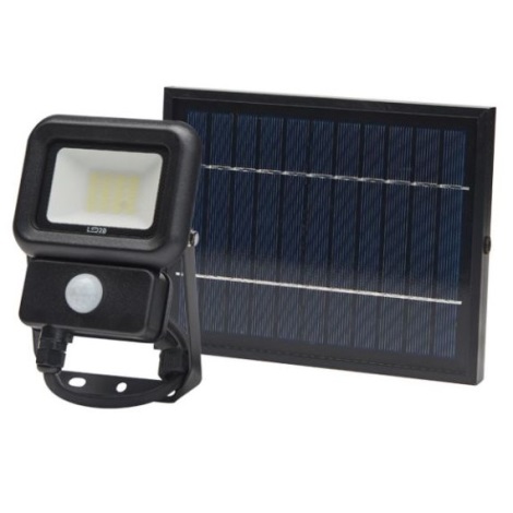 LED Zunanji solarni reflektor s senzorjem LED/10W/3,7V 6500K IP65