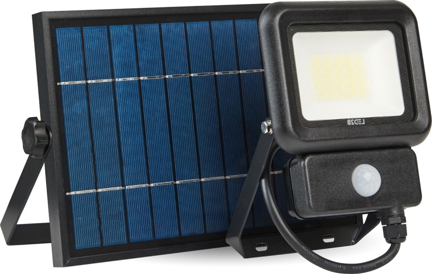 LED Zunanji solarni reflektor s senzorjem LED/20W/3,7V 6500K IP65 4400 mAh