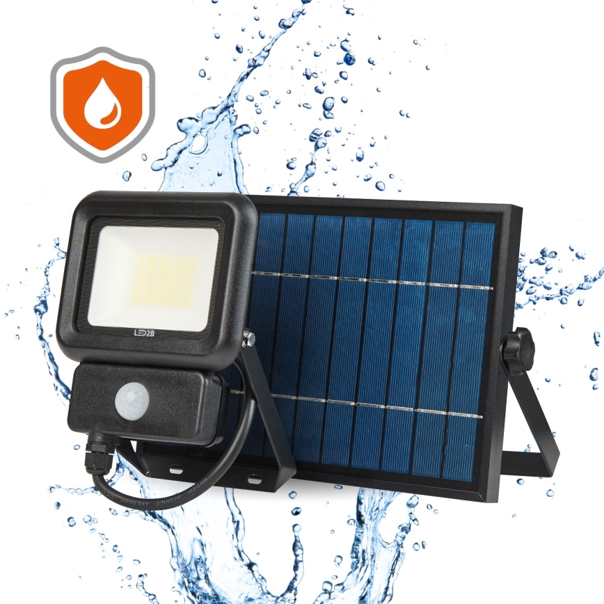 LED Zunanji solarni reflektor s senzorjem LED/20W/3,7V 6500K IP65 4400 mAh