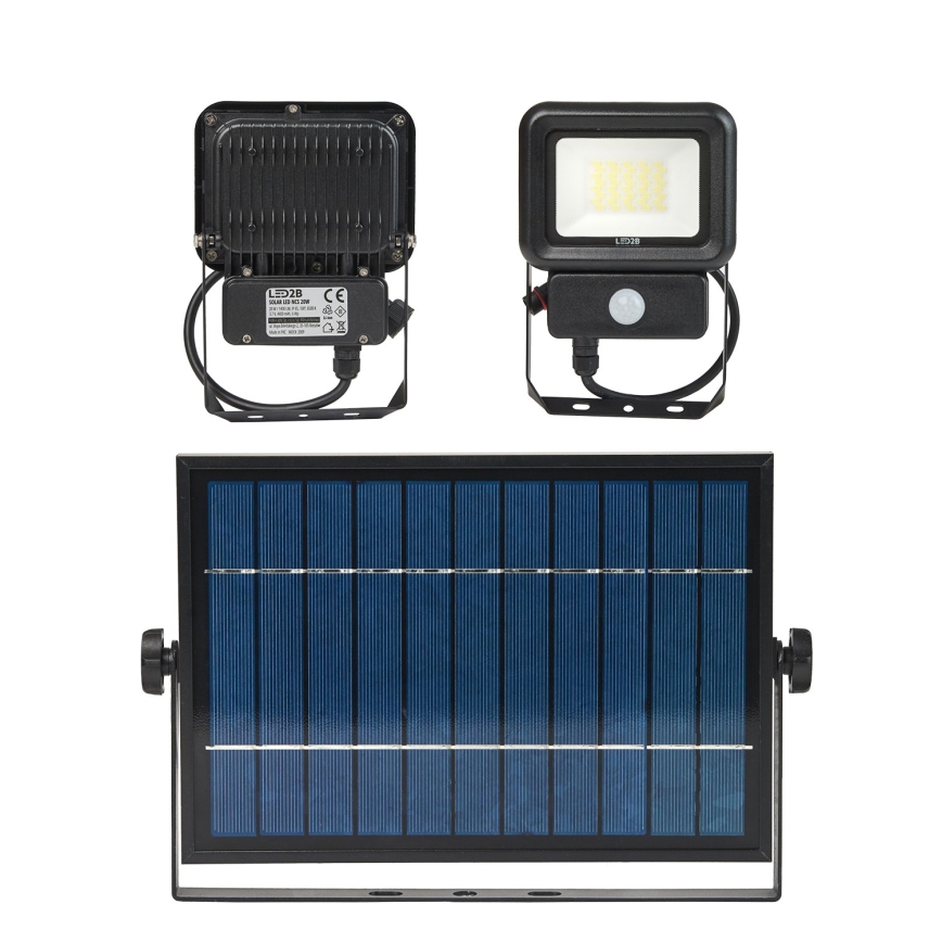 LED Zunanji solarni reflektor s senzorjem LED/20W/3,7V 6500K IP65 4400 mAh