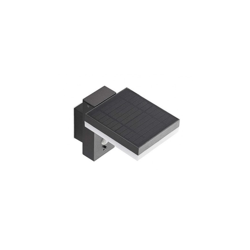 LED Zunanji solarni stenska svetilka s senzorjem LED/5,5W/3,7V 3000K IP54