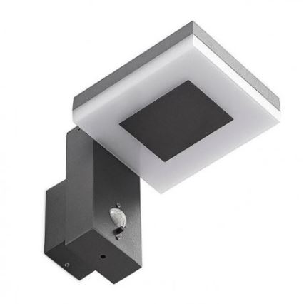 LED Zunanji solarni stenska svetilka s senzorjem LED/5,5W/3,7V 3000K IP54