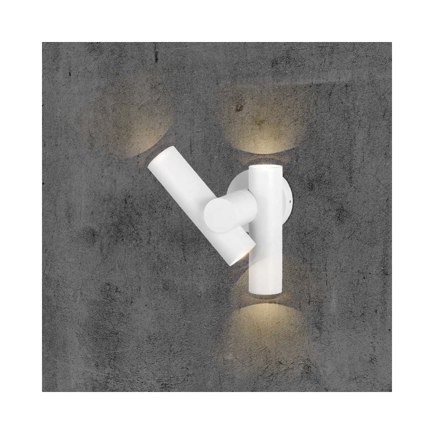 LED Zunanji wall flexible reflektor 2xLED/3W/230V 4000K IP44 bela