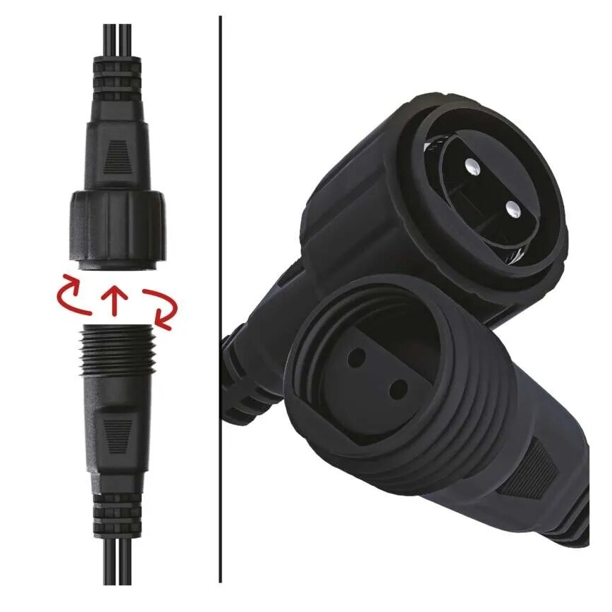 LED zunanji svetlobni niz 100xLED/10m IP44 hladna bela