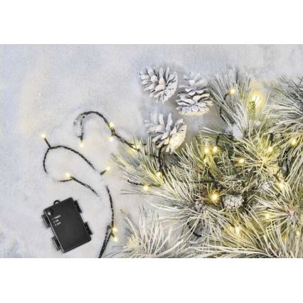 LED  zunanji svetlobni niz 120xLED/3xAA 8,9m IP44 topla bela