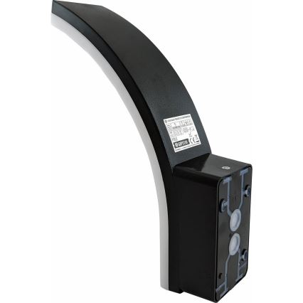LED Dimmabilna zunanja stenska svetilka s senzorjem gibanja in sumraka LED/12/15/20W/230V IP65 črna