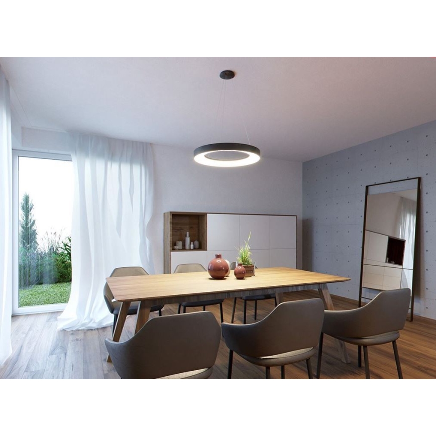 LED2 - LED Lestenec na vrvici BELLA LED/40W/230V 3000/4000K črn