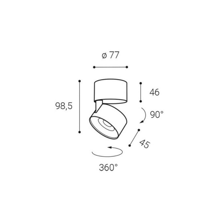 LED2 - LED Reflektor KLIP ON LED/11W/230V bel