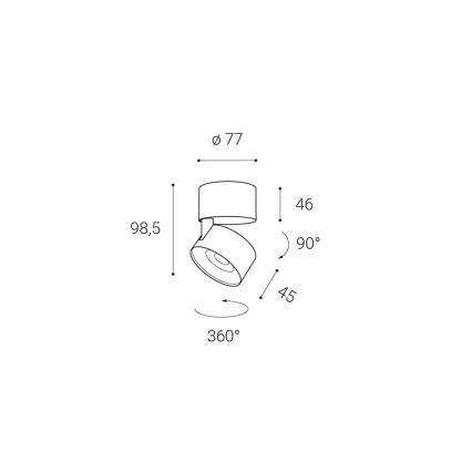 LED2 - LED Reflektor KLIP ON LED/11W/230V