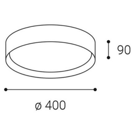 LED2 - LED Stropna svetilka MILA LED/30W/230V 3000/4000K