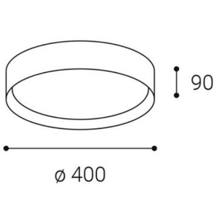 LED2 - LED Stropna svetilka MILA LED/30W/230V 3000/4000K