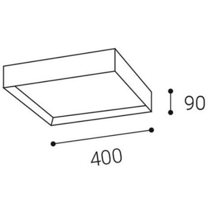 LED2 - LED Stropna svetilka MILO LED/30W/230V bela 3000/4000K