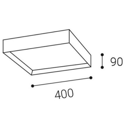 LED2 - LED Stropna svetilka MILO LED/30W/230V črna 3000/4000K