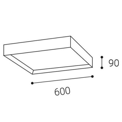 LED2 - LED Stropna svetilka MILO LED/60W/230V 3000/4000K