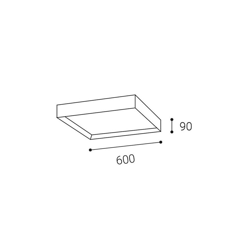 LED2 - LED Stropna svetilka MILO LED/60W/230V 3000/4000K