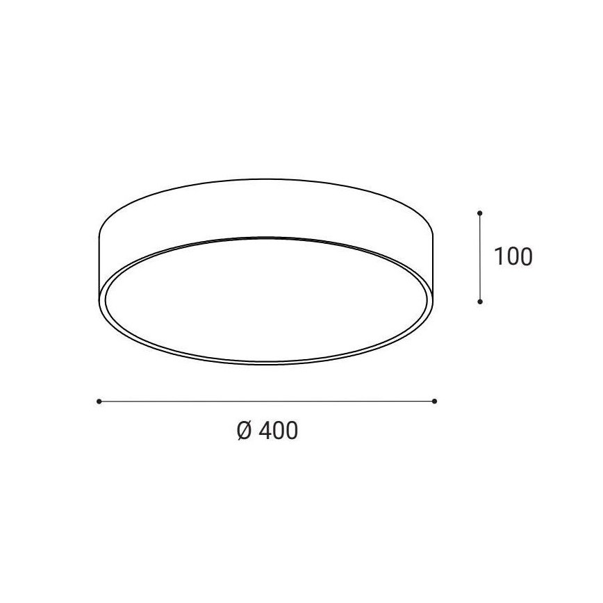LED2 - LED Stropna svetilka MONO LED/30W/230V 3000K/4000K črna