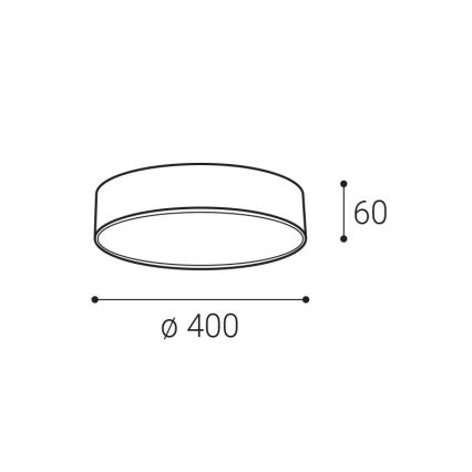 LED2 - LED Stropna svetilka MONO LED/30W/230V 3000K/4000K črna