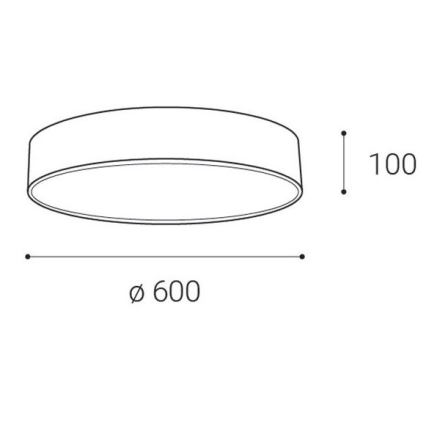 LED2 - LED Stropna svetilka MONO LED/60W/230V 3000/4000K bela