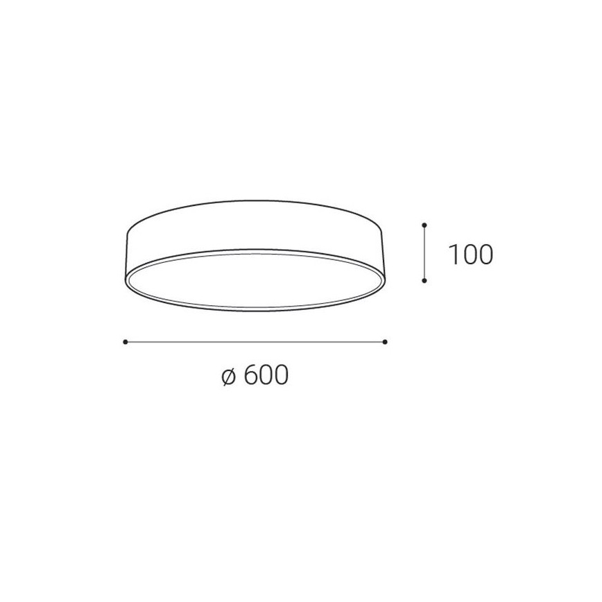 LED2 - LED Stropna svetilka MONO LED/60W/230V 3000/4000K bela
