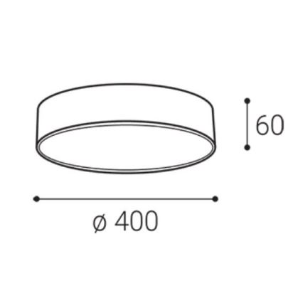 LED2 - LED stropna svetilka MONO SLIM LED/30W/230V 3000/4000K Ø 40 cm bela